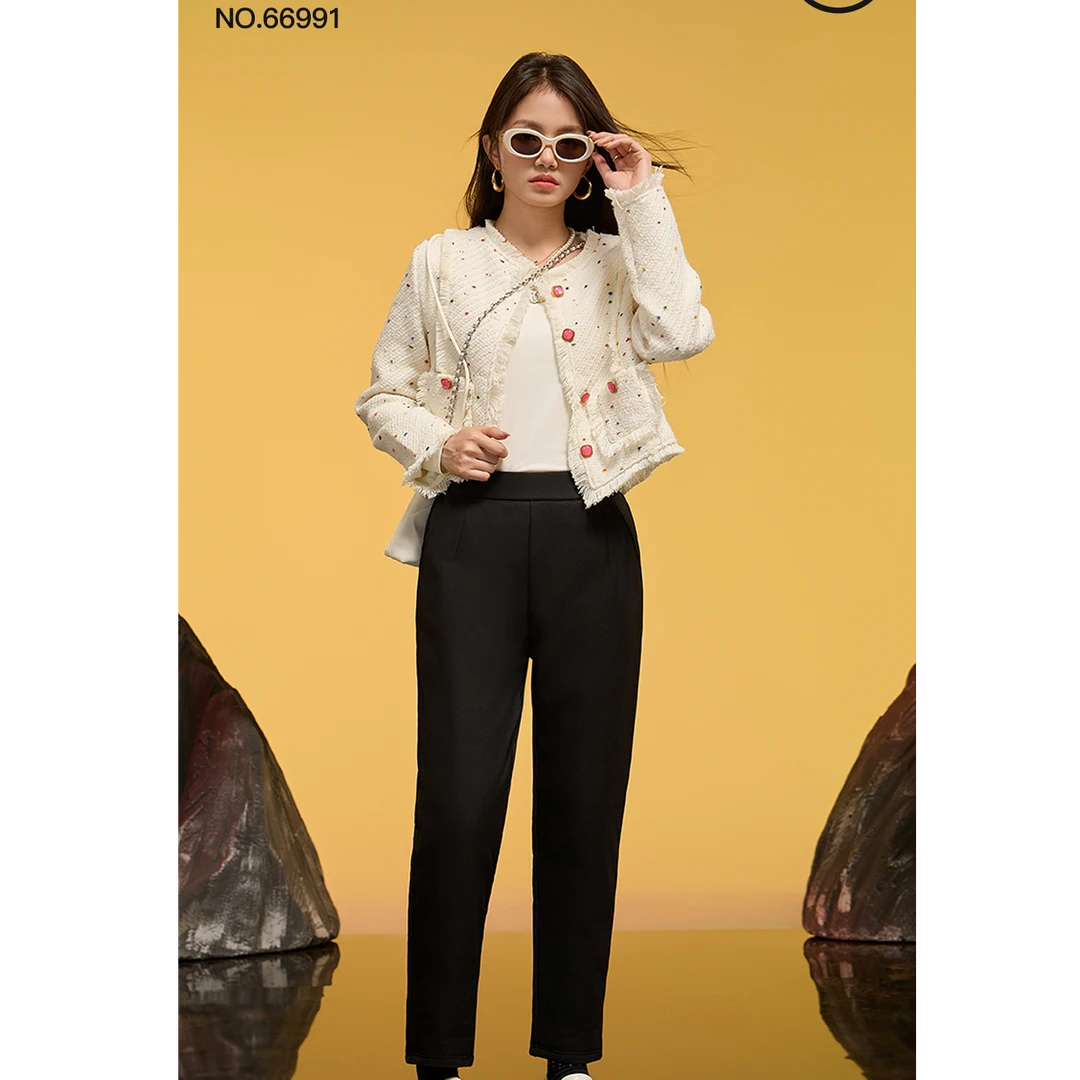 柏丽王妃光暖鹅绒裤！轻盈蓬松直筒鹅绒裤66991