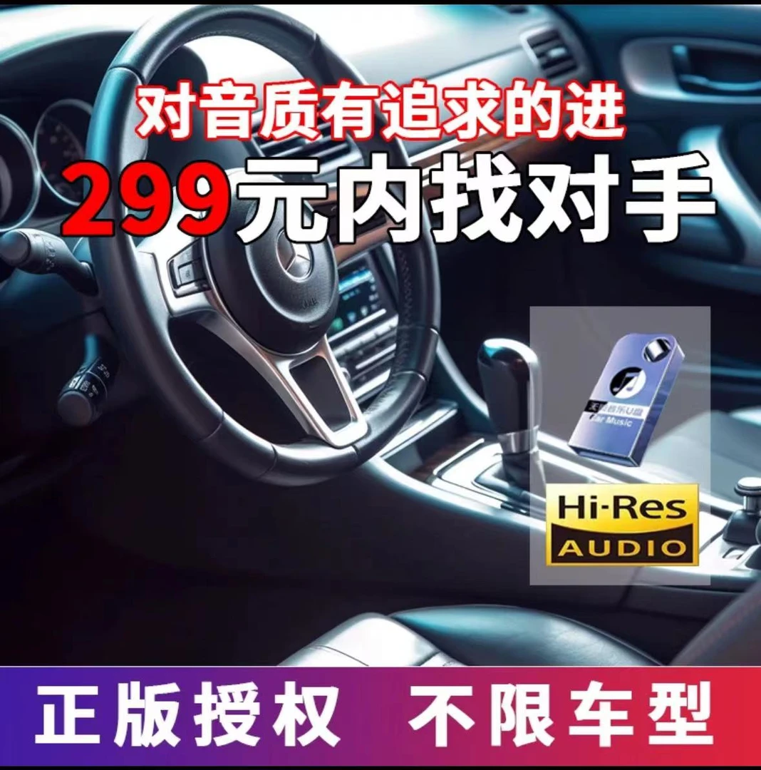 车载音乐U盘【专属】内部唱片音源 精选歌单母带灌录正版车载U盘