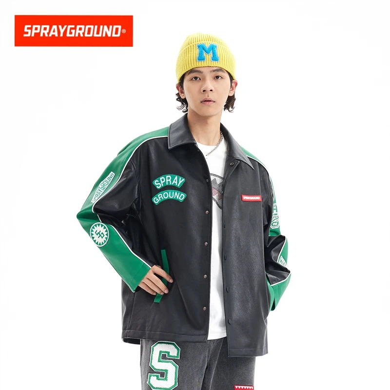 SPRAYGROUND 鲨鱼嘴棒球夹克外套潮流百搭秋冬新款JM W0911105