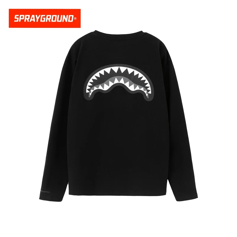 SPRAYGROUND 鲨鱼嘴长袖T恤打底运动宽松男士春秋JM W0830303