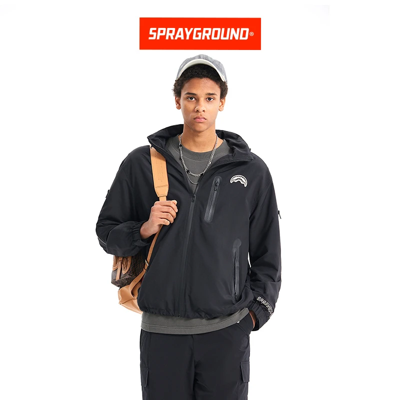 SPRAYGROUND鲨鱼嘴夹克外套男士户外防风保暖宽松潮流JM W0931104