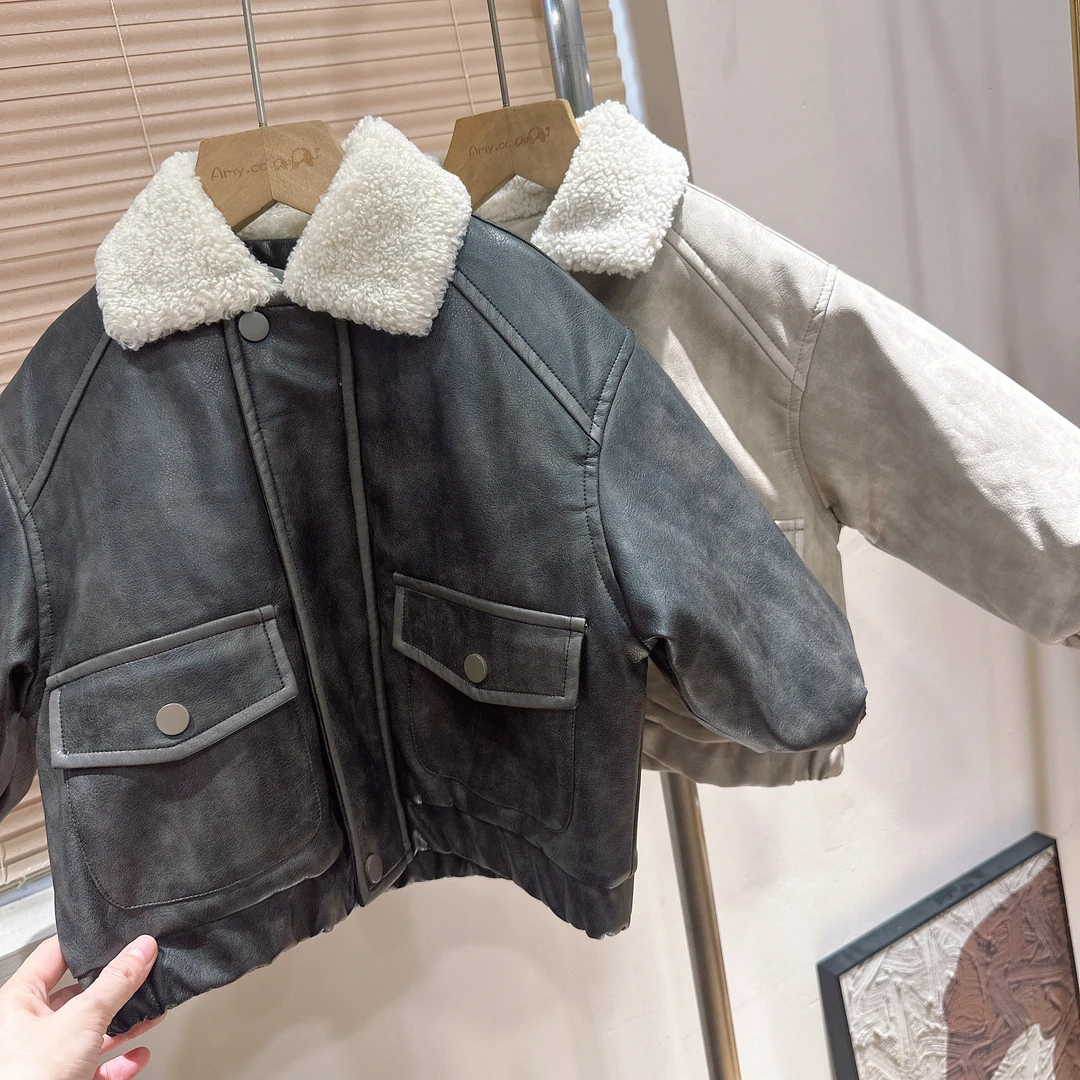 K3-10。028橘子冬款男童时尚潮流百搭外套