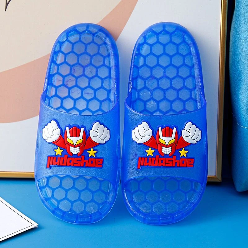 女童新款儿童拖鞋10岁夏卡通室外大童防滑浴室软底透明情侣凉拖鞋