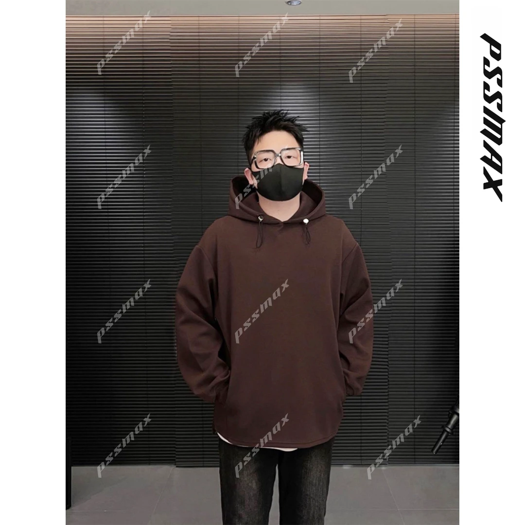 【现货】PSSMAX 胖俗俗【美式连帽卫衣】2025早秋宽松休闲口袋男卫衣