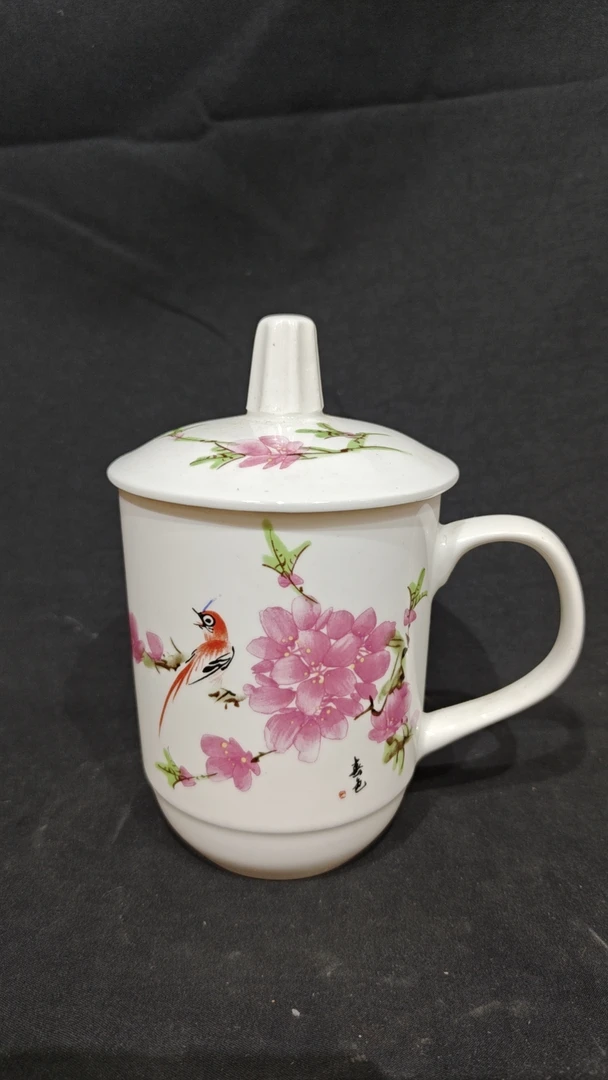 XDT J17景德镇陶瓷水点桃花 花瓶/花器（不固定一件）