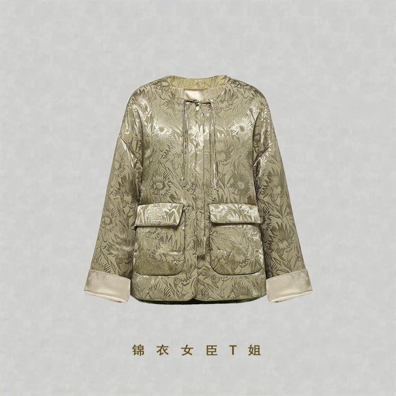 T姐原中式中国风设计师款时尚印花上衣女外套百搭上衣310006