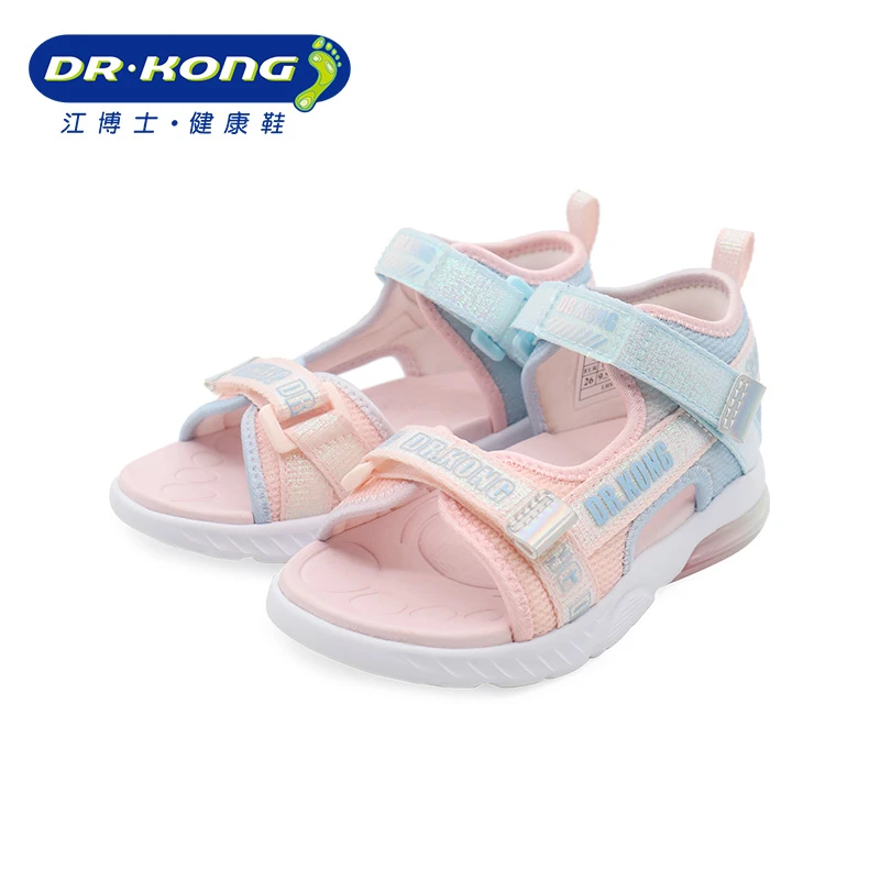 Dr.Kong/江博士童鞋夏季女童三段防滑轻便全接触露趾凉鞋S1000453
