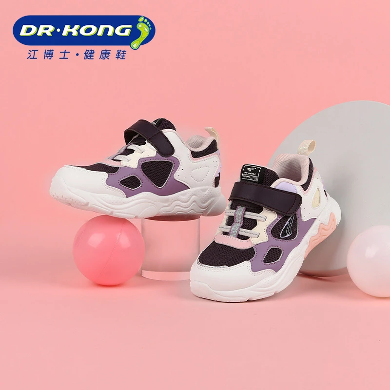 Dr.Kong/江博士童鞋秋季女童二段闪灯轻便舒适防滑学步鞋B1404587