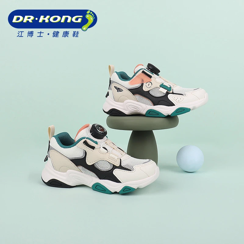 Dr.Kong/江博士童鞋春季男童二段旋纽扣网面透气学步鞋B1404082
