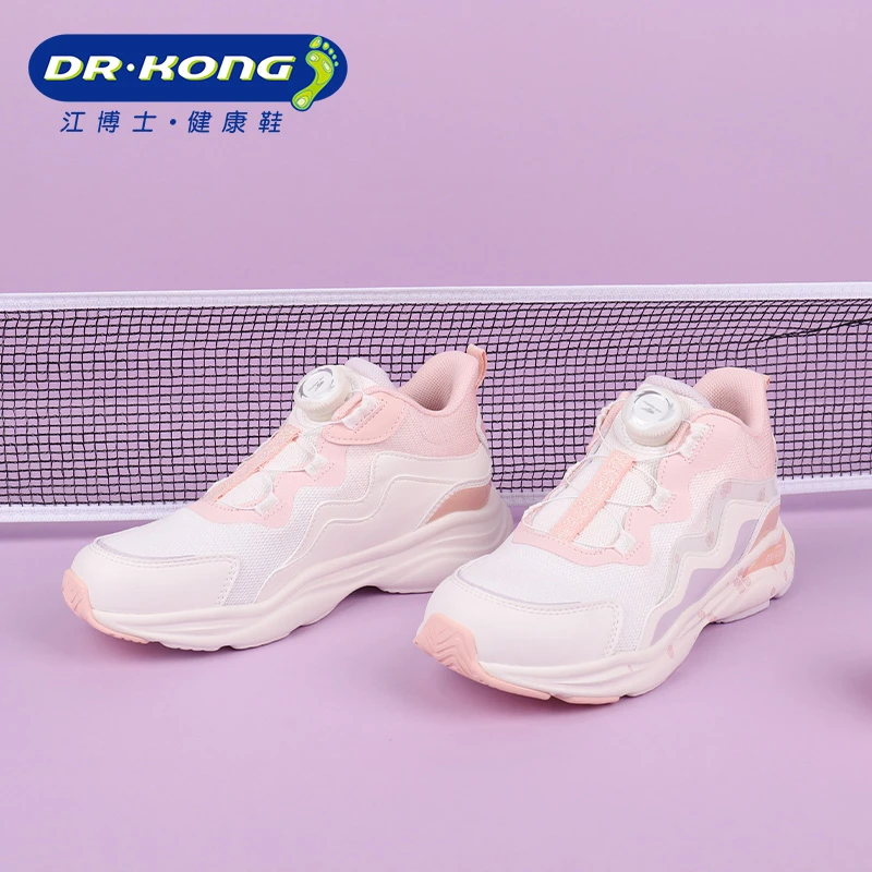 Dr.Kong/江博士童鞋冬季女童三段旋纽扣高帮保暖运动鞋C1005223