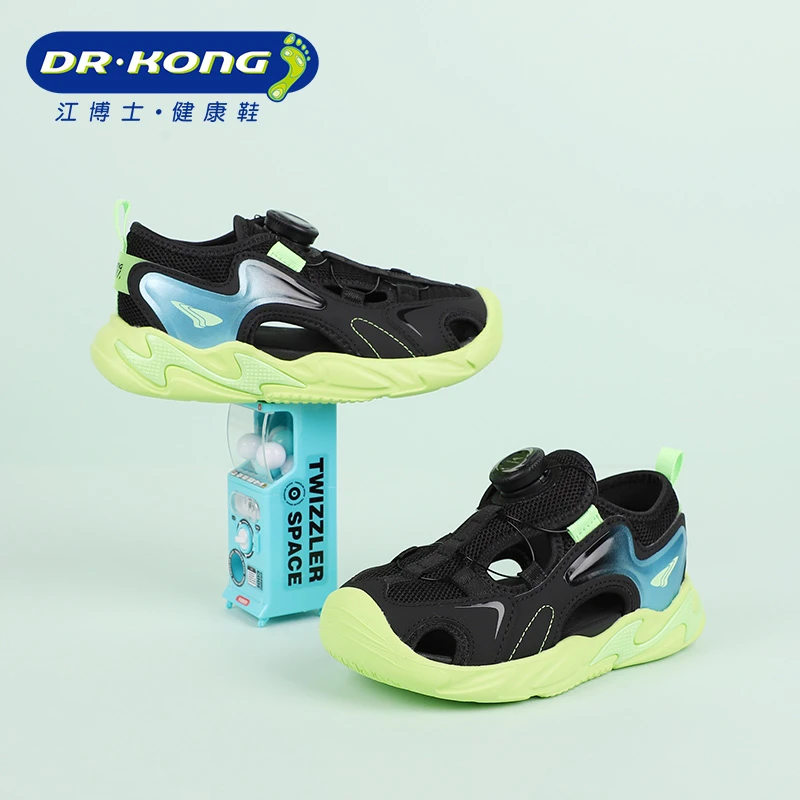 Dr.Kong/江博士童鞋夏季男童三段护踭防滑透气包头凉鞋S1000700