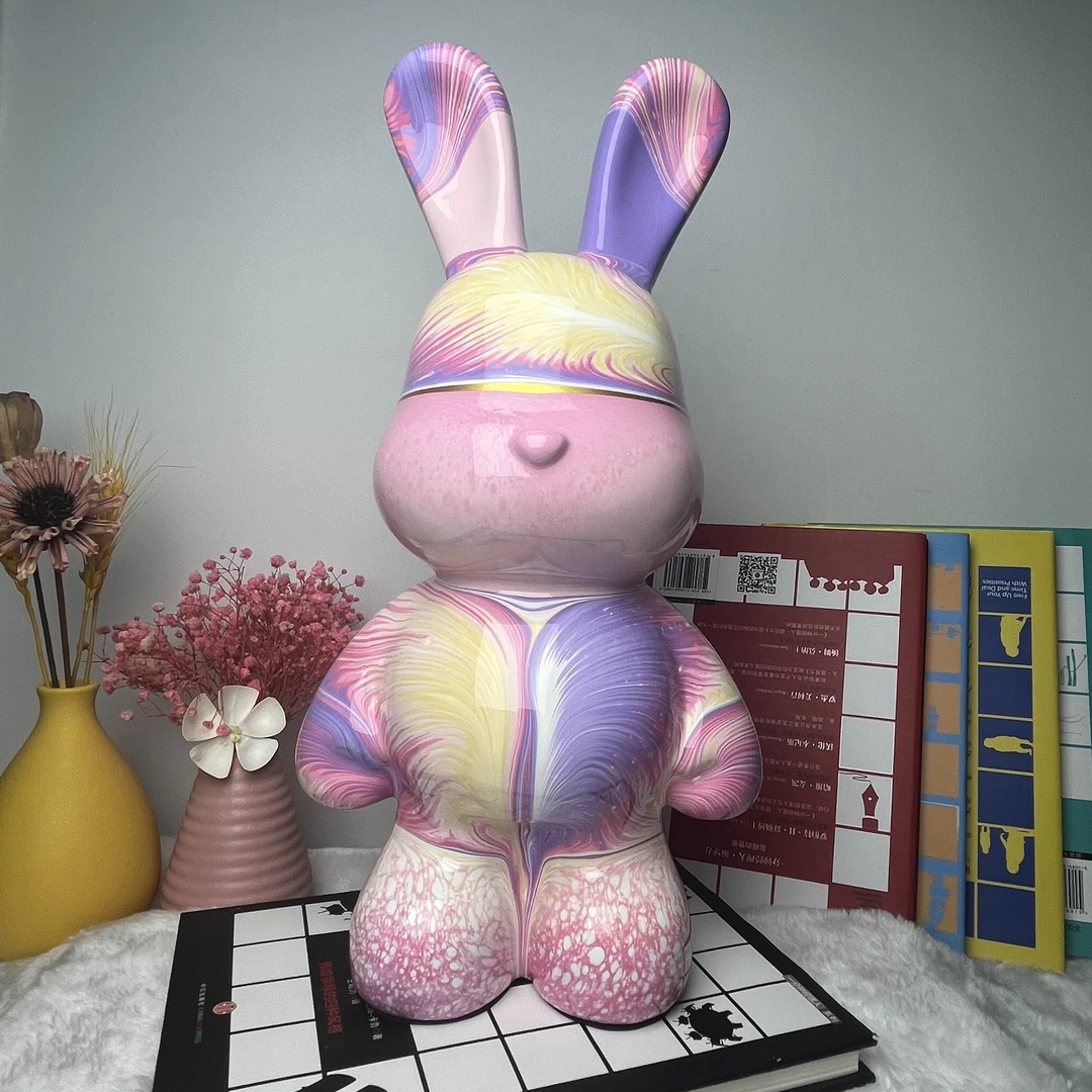 【双11特惠】【成品】流体熊流体兔 纯手工潮玩Diy 时尚桌面摆件