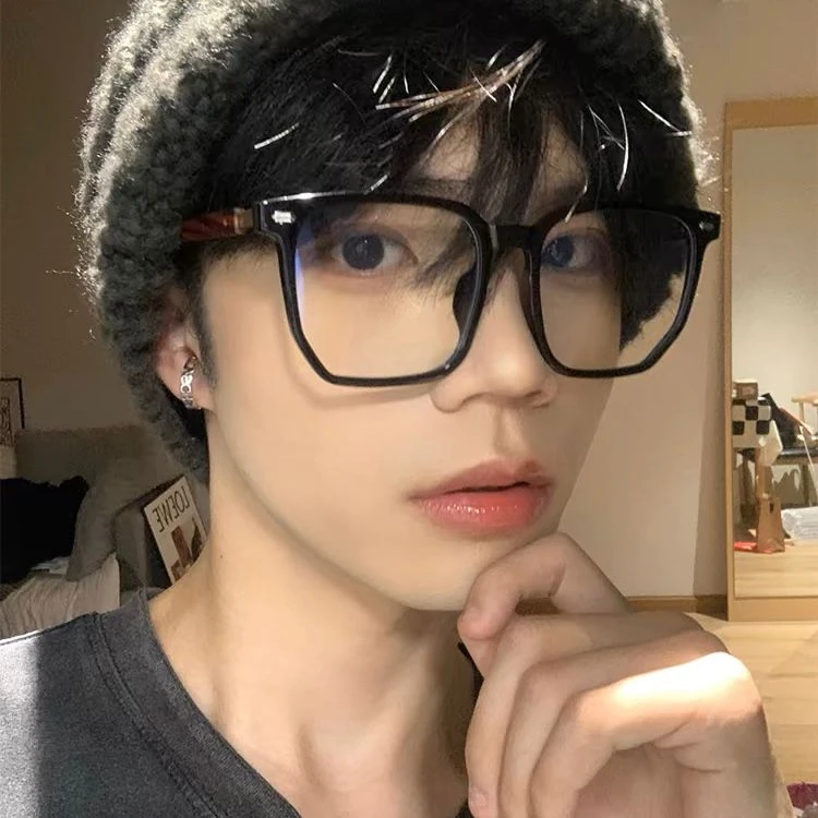 复古超轻木纹黑框近视眼镜男专业可配度数散光镜片防蓝光眼睛架女