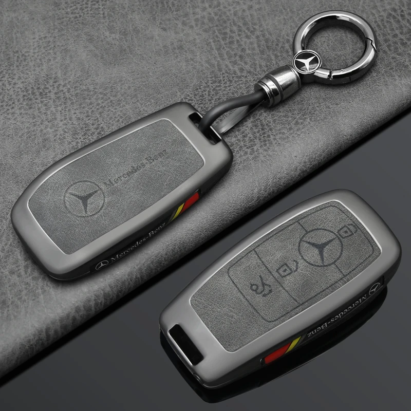 奔驰e300l钥匙套E级壳C级C260L包GLC车用GLE扣GLB男S级S400皮包壳