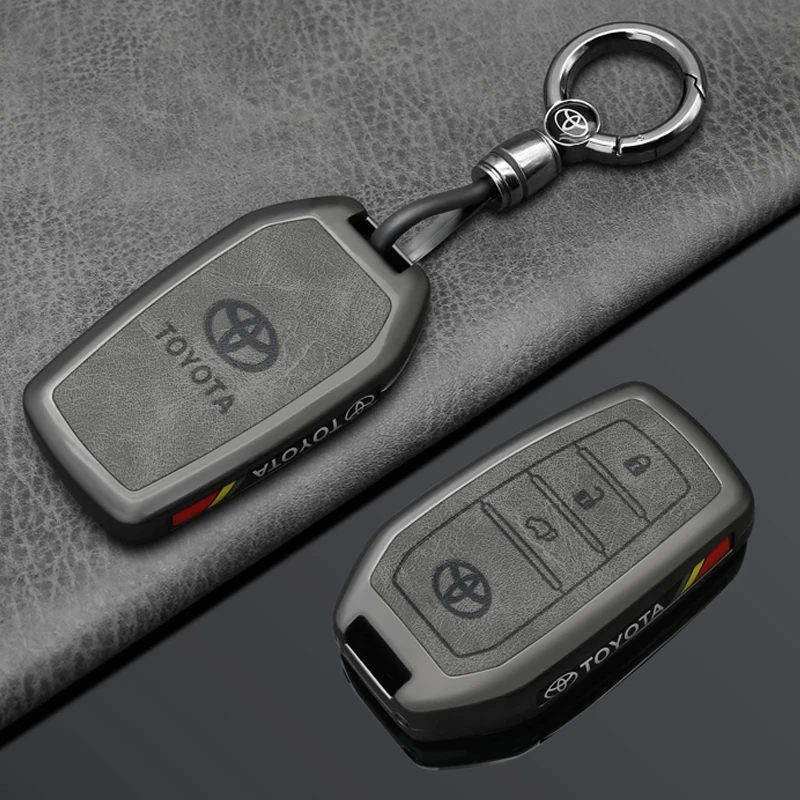丰田凯美瑞钥匙套卡罗拉18款荣放rav4锋汉兰达凌尚汽车金属皮包壳