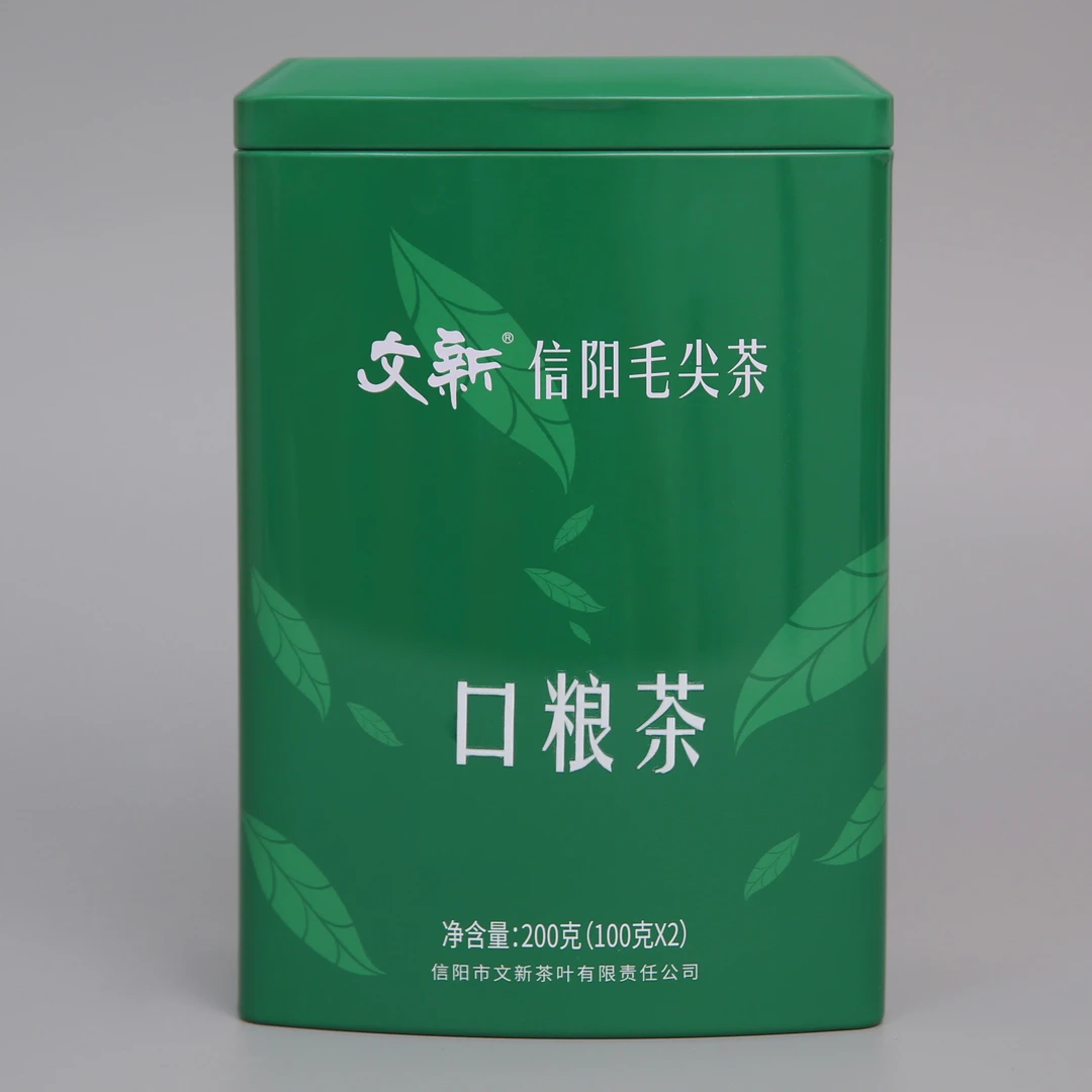 【2025年新茶】文新信阳毛尖茶叶罐装口粮茶200g实惠茶桶装