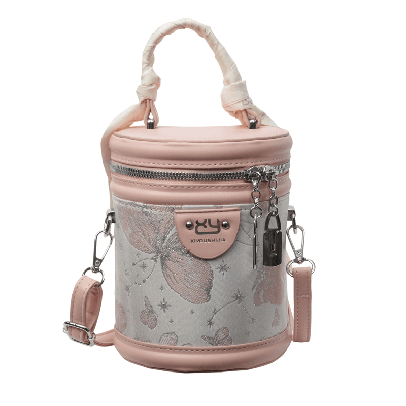 经典复古单肩斜挎包时尚百爆款潮流轻奢6655粉色