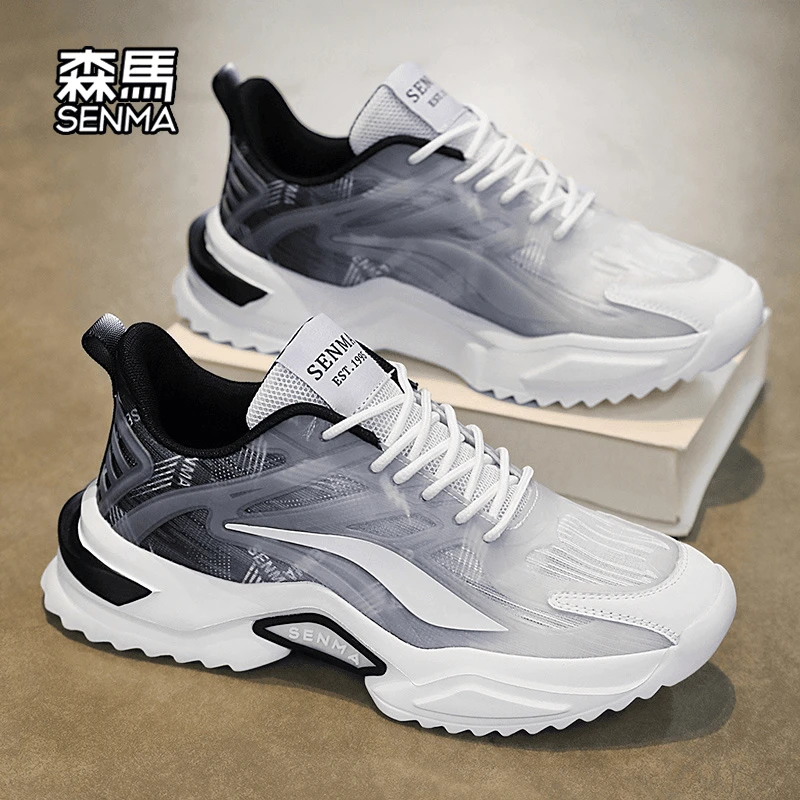 森马男鞋2024新款秋冬休闲透气网面运动鞋青少年百搭老爹潮鞋
