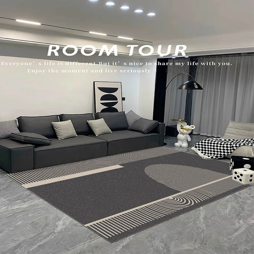 客厅地毯加厚卧室床边毯法式高级感沙发茶几毯网红耐脏家用满铺