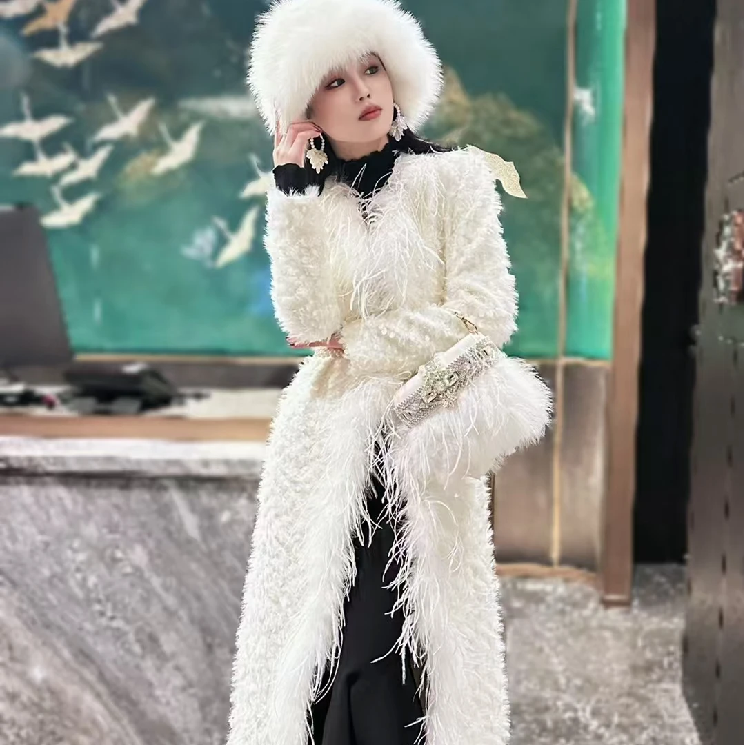 【岁月流光】高定气质精致感亮片高奢大衣