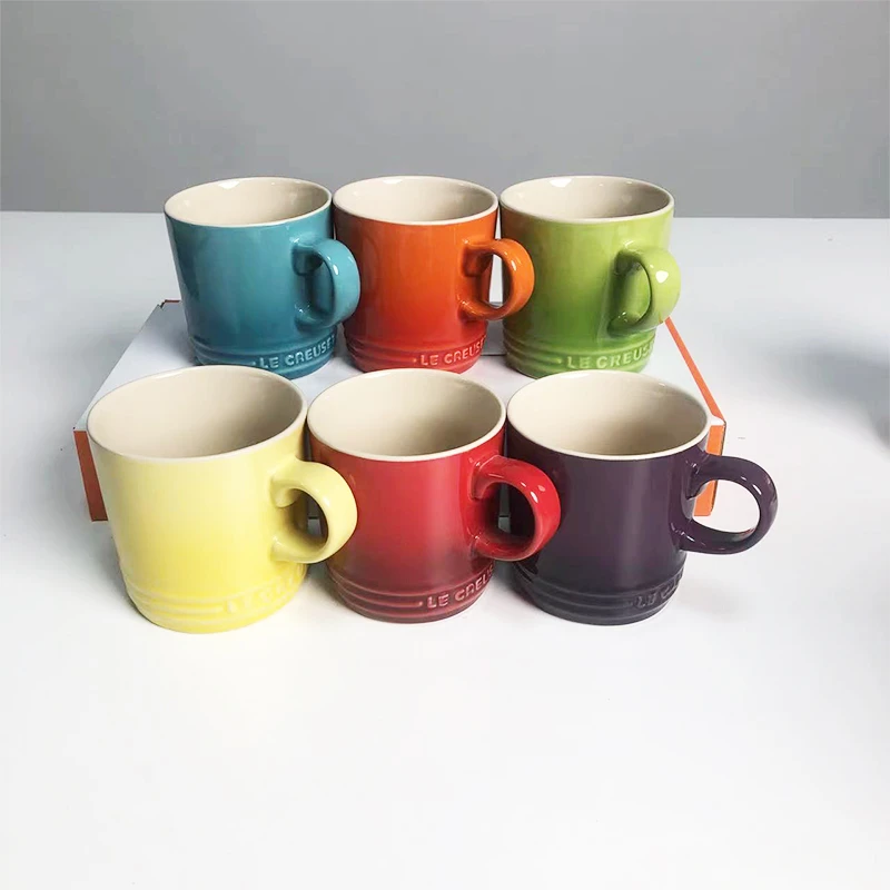 【6色】摩瑟DP【KC彩虹色6色马克杯套装】YCDF花瓶摆件玻璃陶瓷花盆