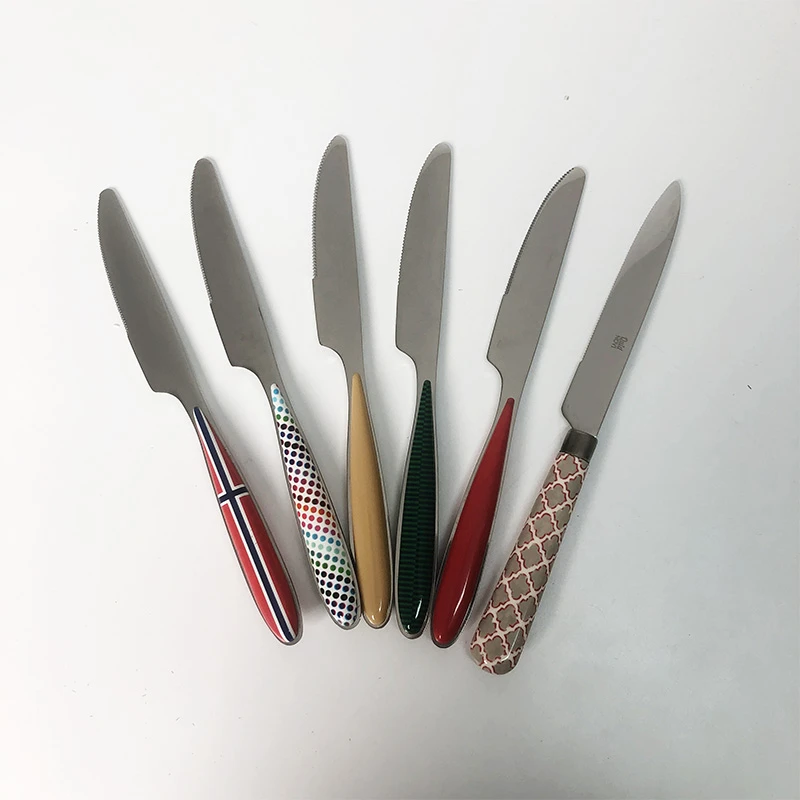 【2把不挑色】摩瑟家居【出口牛排刀2把不挑】HAZC玻璃花瓶摆件陶瓷花