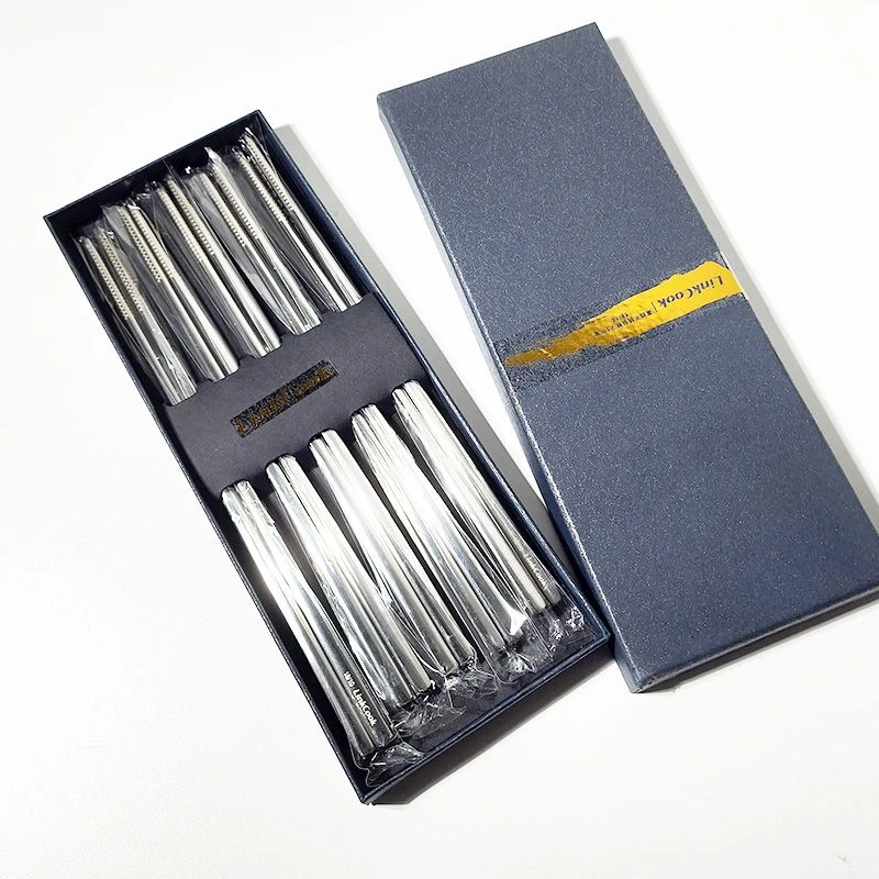 【5双】摩瑟家居【不锈钢筷子】CJ花瓶摆件玻璃花盆