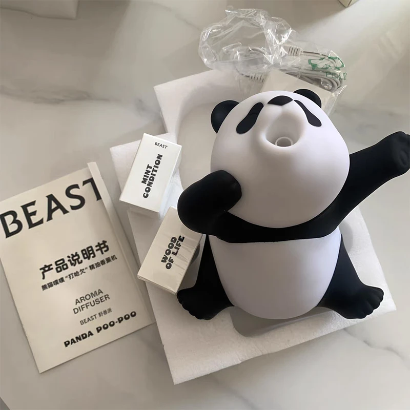 【熊猫】摩瑟DP【YSP熊猫香薰加湿】HAZC花瓶摆件玻璃花盆