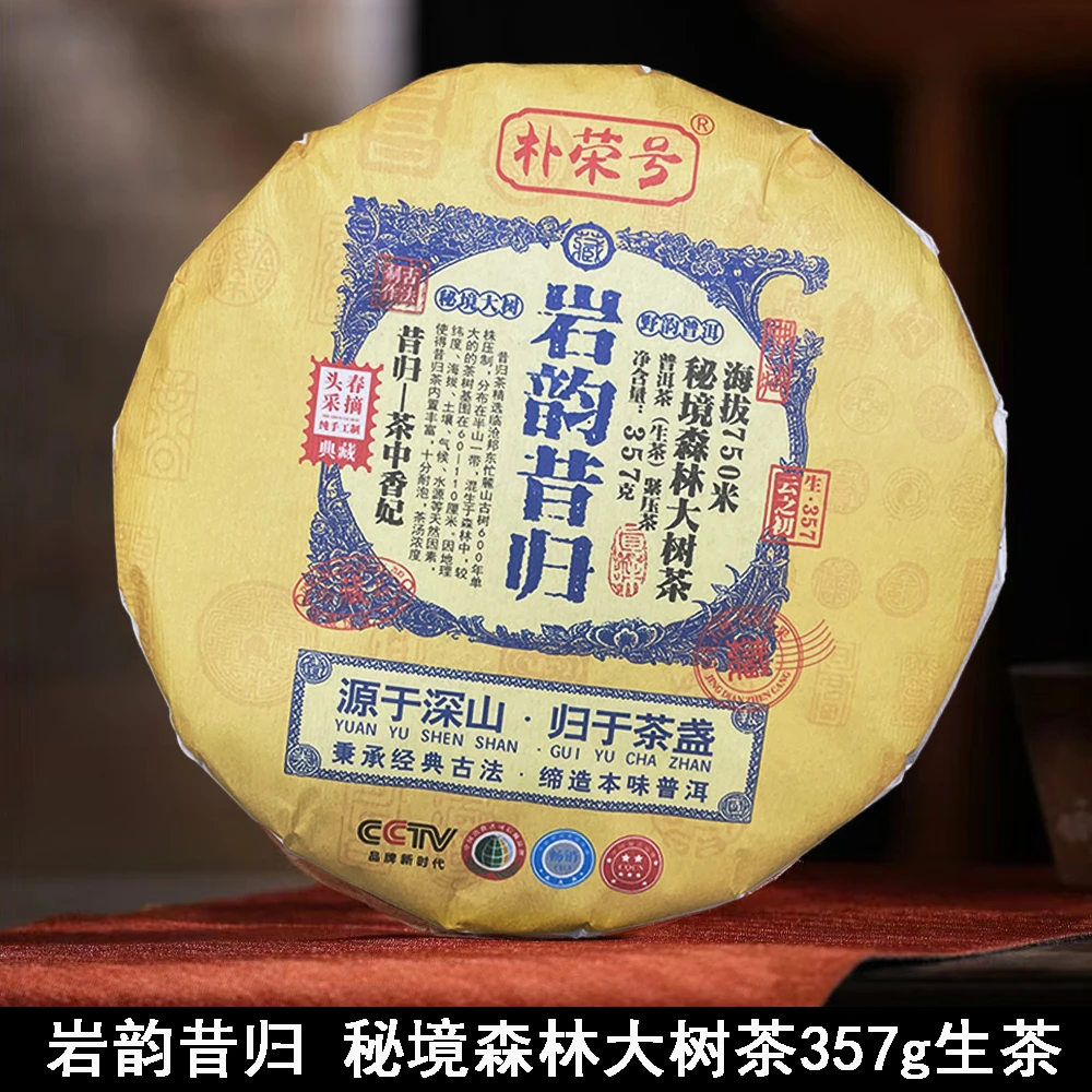 岩韵昔归 秘境森林大树茶  357g/饼 精选生茶【静静】