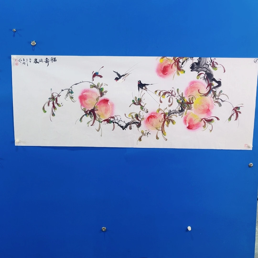 绘画崔真硕花鸟作品