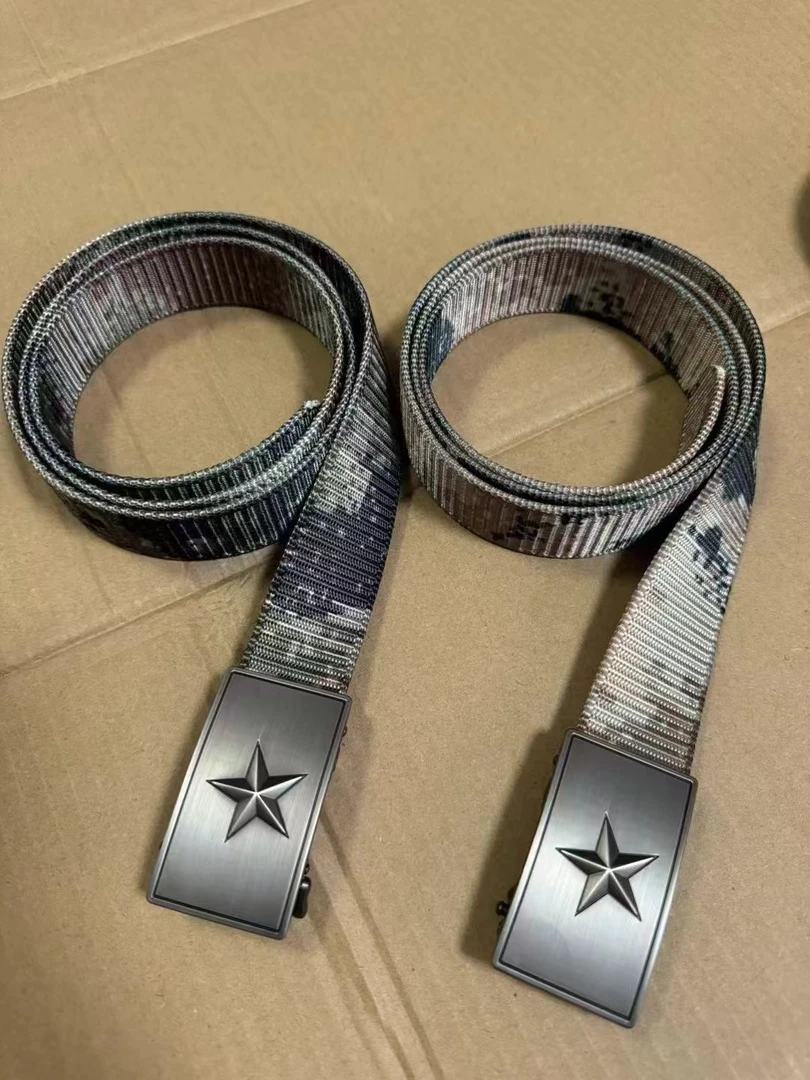 新款男士户外编织腰带