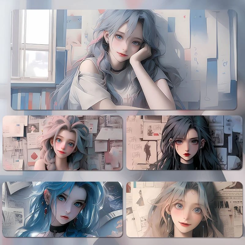 CSGO败家之眼鼠标软垫笔记本电脑桌垫男生动漫办公键盘垫便携加长