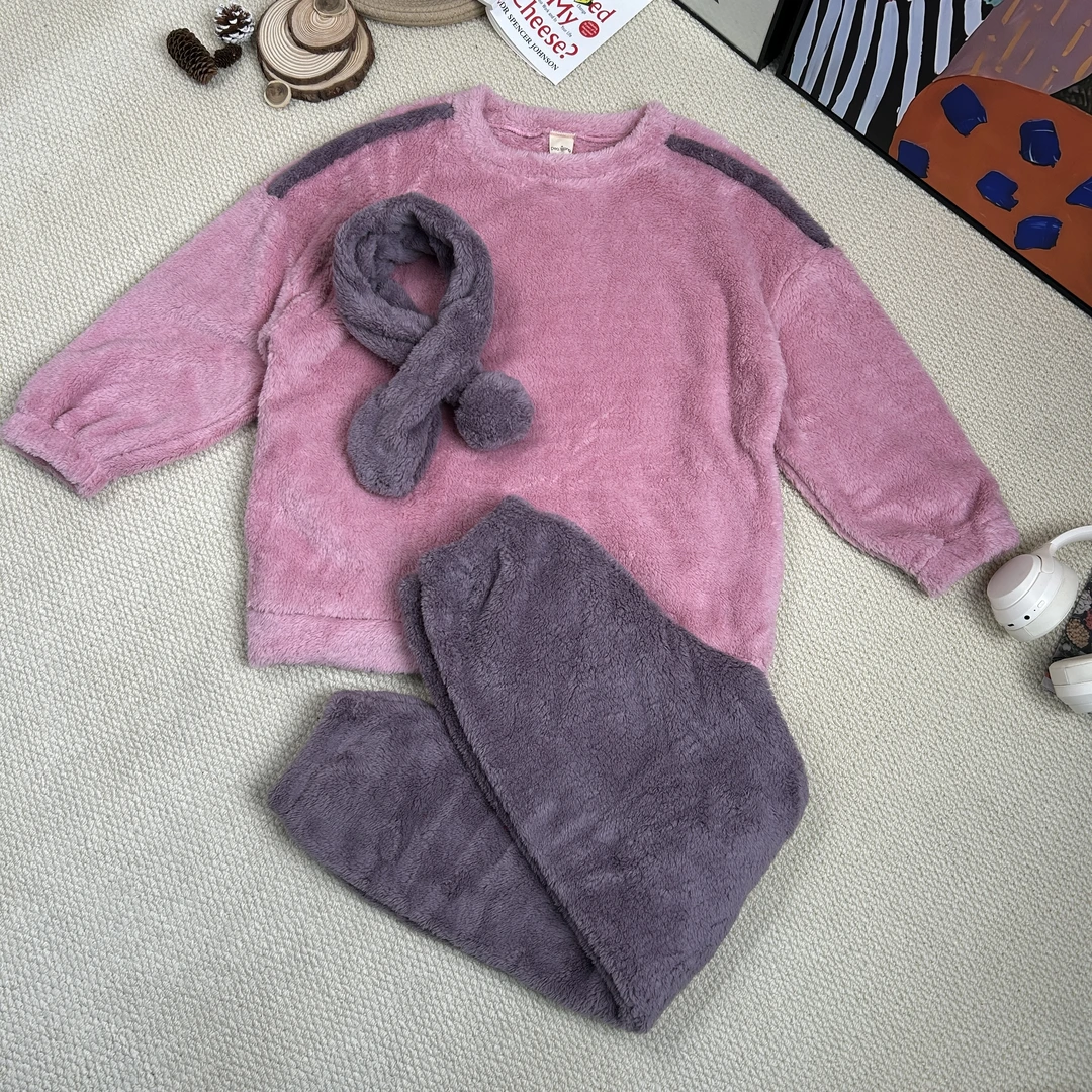 【蟹蟹推荐】2024年秋冬季新款时尚百搭加绒加厚套装7985