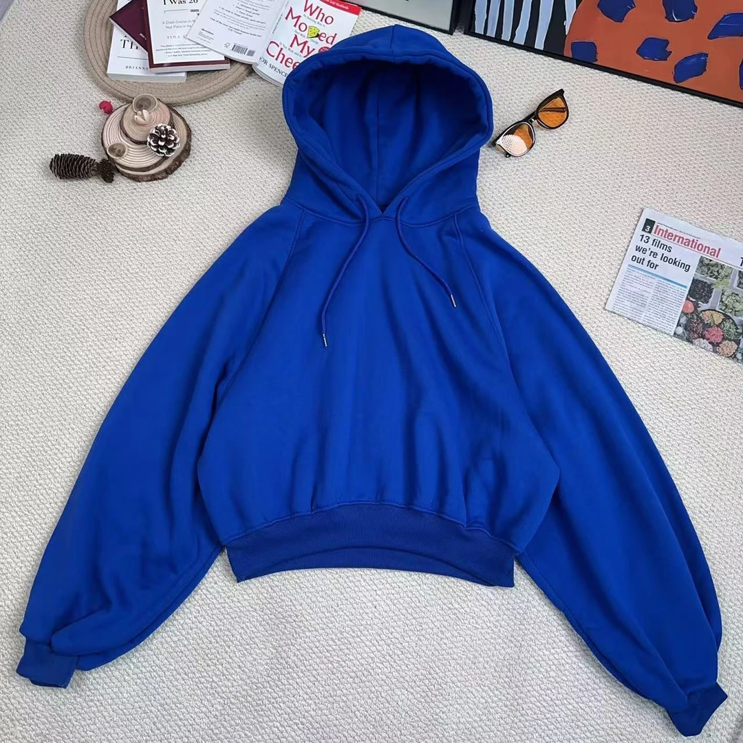 【蟹蟹推荐】2024年秋冬新款休闲加绒加厚连帽卫衣7964