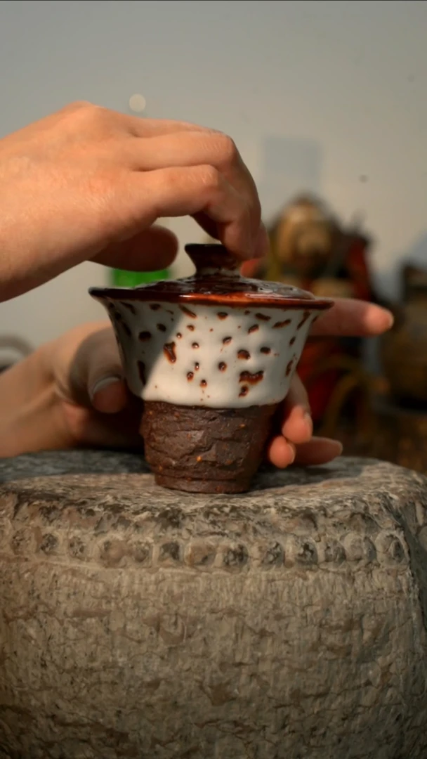 【闪购商品】纯手工制作 志野盖碗