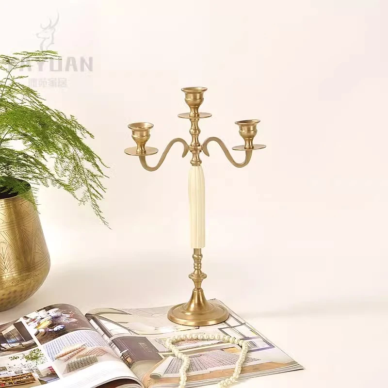 纯铜欧式蜡烛台轻奢家用烛台摆件拍摄道具4811630