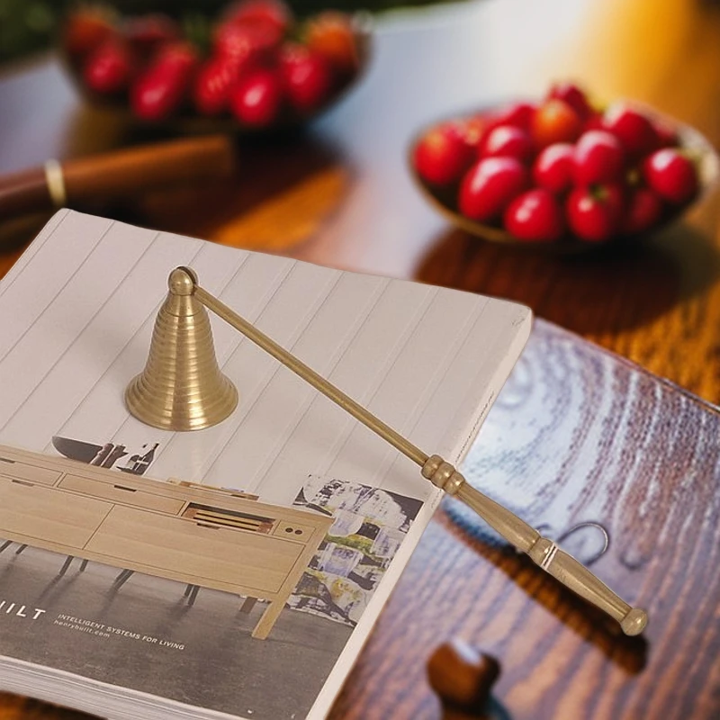 手工黄铜灭烛器香薰灭烛盖复古怀旧摆件品家居4811450