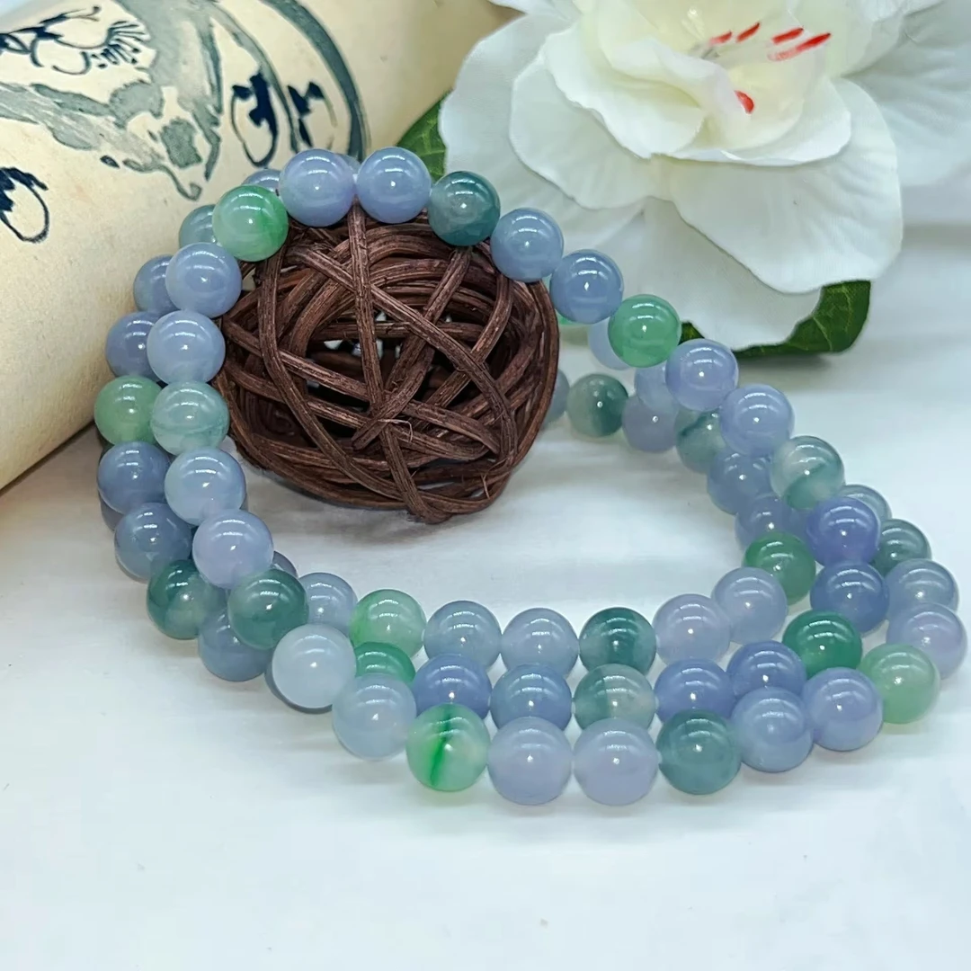定制翡翠diy手链/手串天然翡翠A货翡翠，多样性发货，时尚百搭彩色