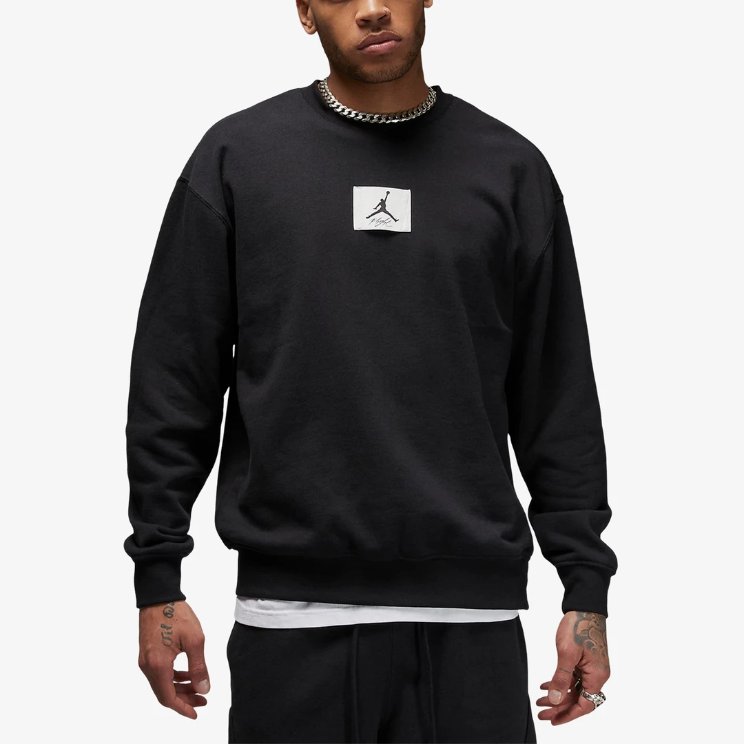 Nike耐克正品Jordan男子薄绒保暖圆领运动卫衣FB6935-010