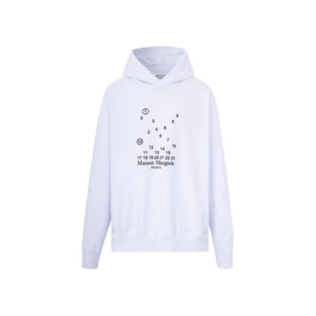 全新未使用 Maison Margiela/梅森马吉拉 印花连帽卫衣/S码/3888