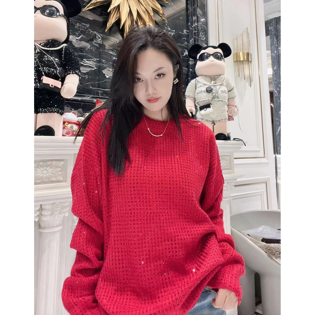 包嫂-小版【58052】毛衣毛线衫女装秋冬2024新款外搭MK外套58052