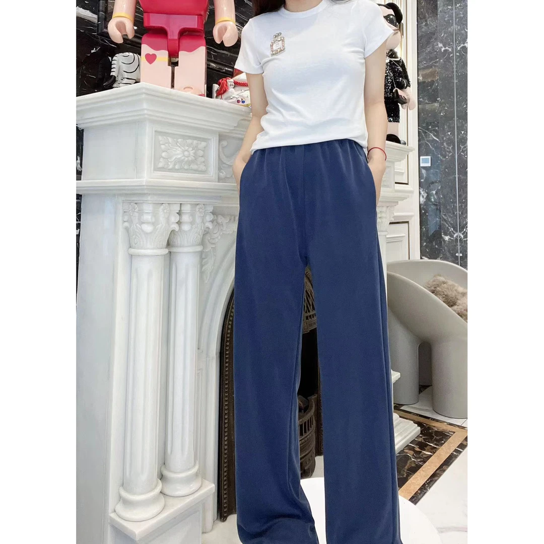 大版【天天】新款春夏季a字显瘦辣妹ins阔脚水洗港风女装