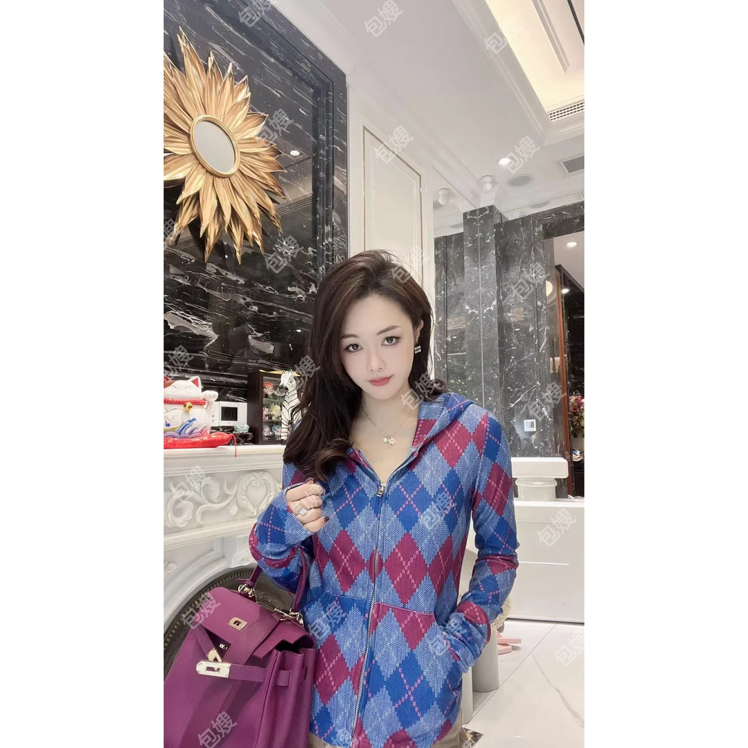 上衣43047秋冬新款外搭慵懒风外套ins女外套穿搭MK连帽