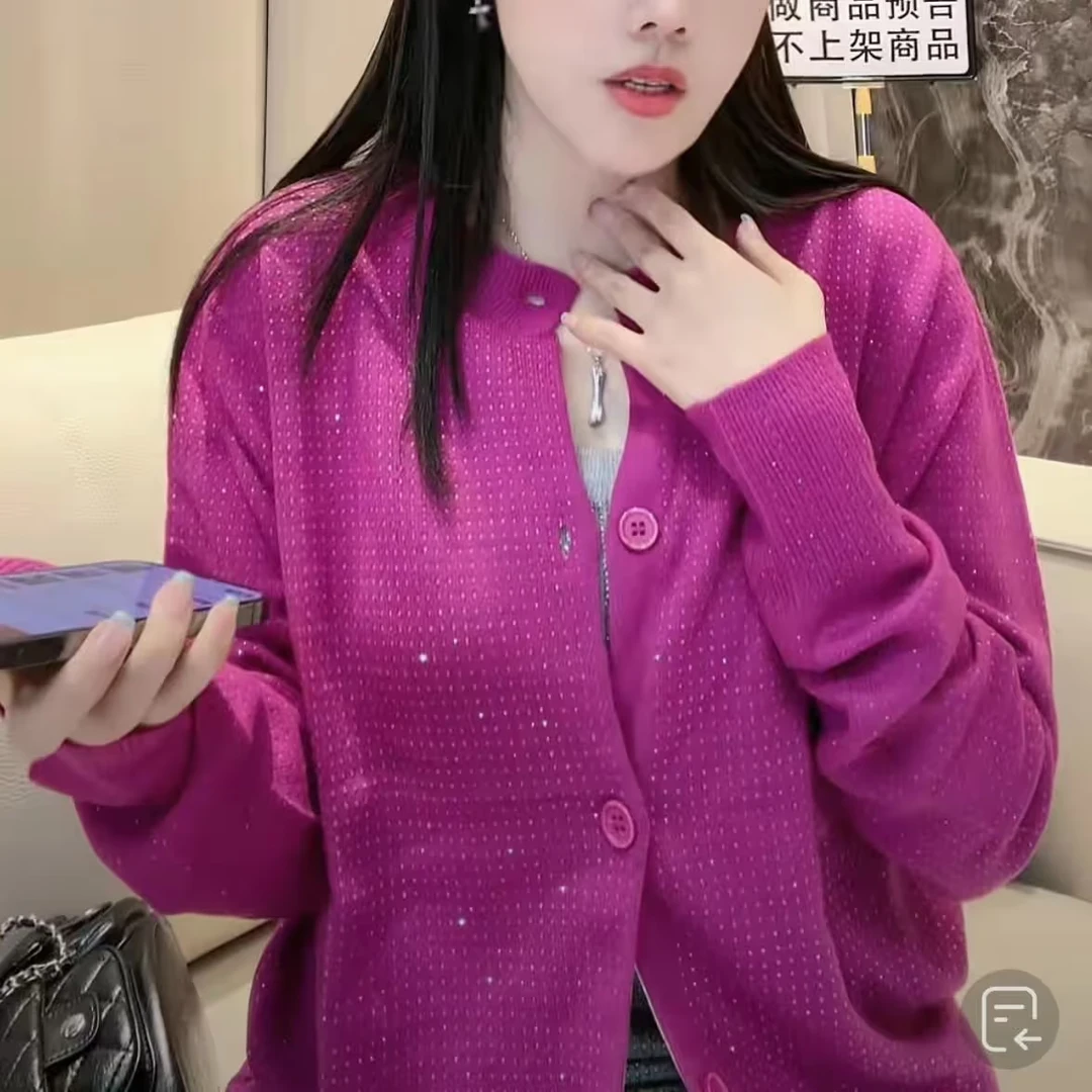 【包嫂】毛衣毛线衫女装秋冬新款外搭MK外套网红63054