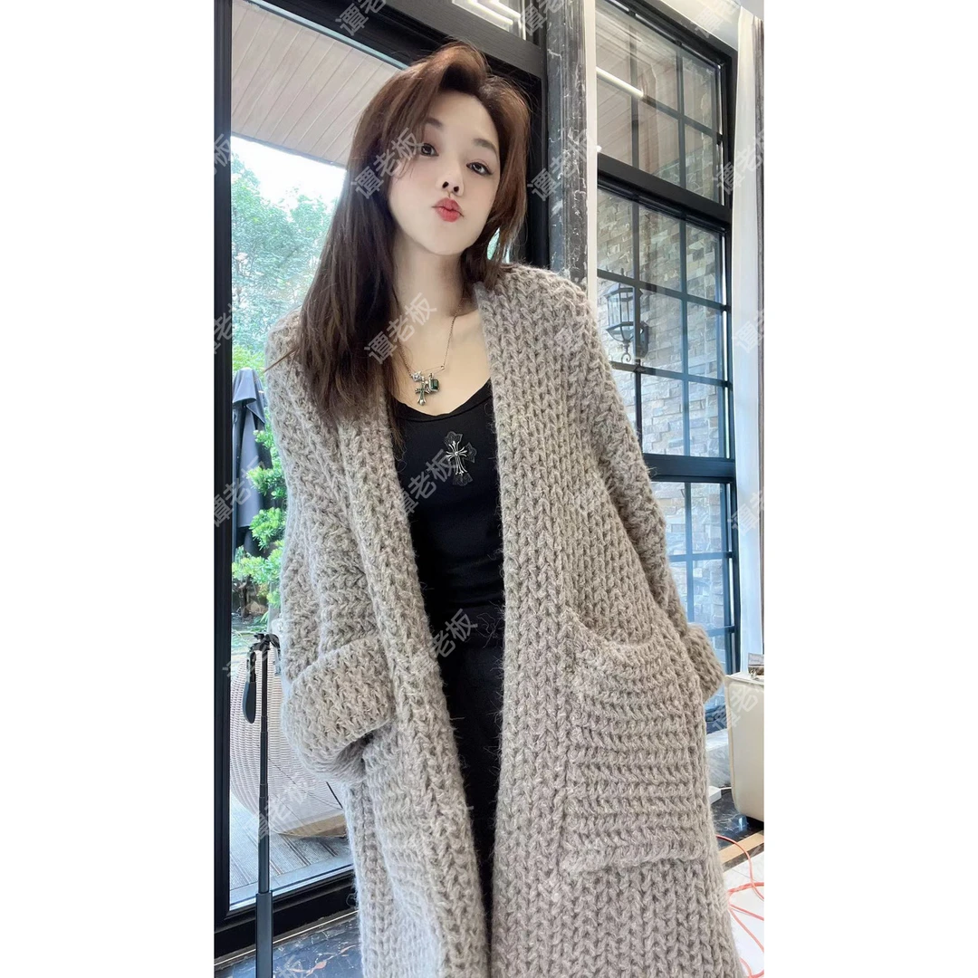 上衣女装春夏2024新款外搭慵懒风烫钻外套网红ins宽松长袖