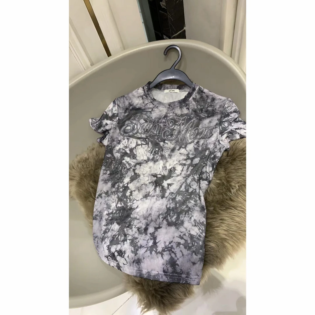 包嫂-大版【卡通】短袖t恤女半袖夏季2024款重工爆款双层沙