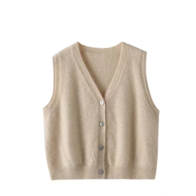 女士纯山羊绒马甲