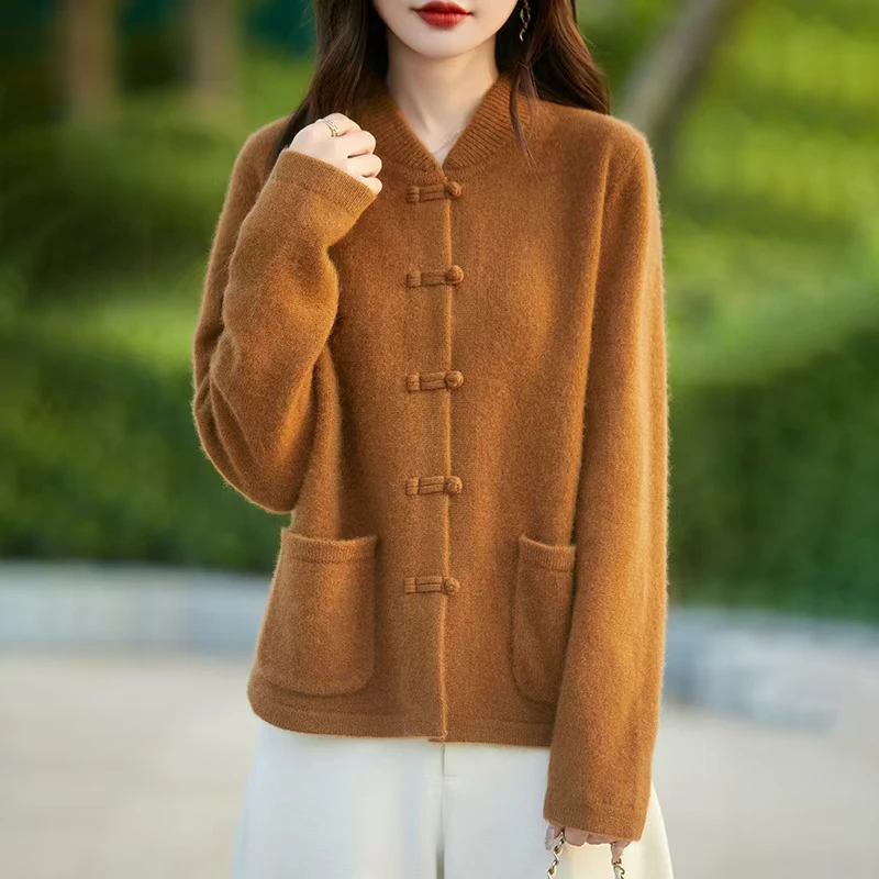 女士国风盘扣开衫