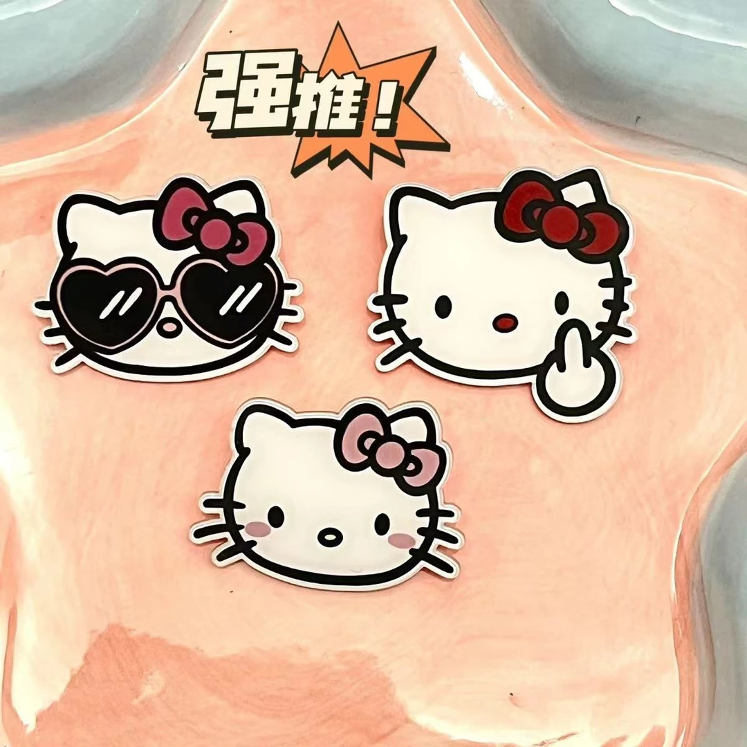 小红书同款可爱KT胸针装饰卡通高颜值亚克力ins徽章学生书包挂件