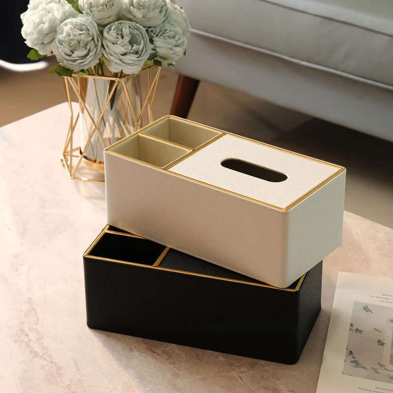 网红多功能能纸巾盒家用客厅放遥控器置物收纳盒轻奢创意抽纸盒